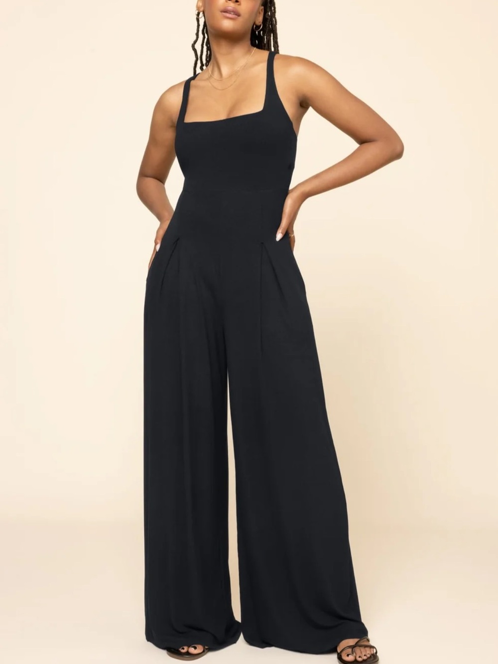 POPFLEX Go With The Flow Jumpsuit - Black